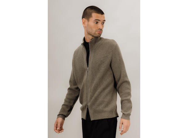 Marcel Cardigan Mid Brown L Merino knit cardigan 