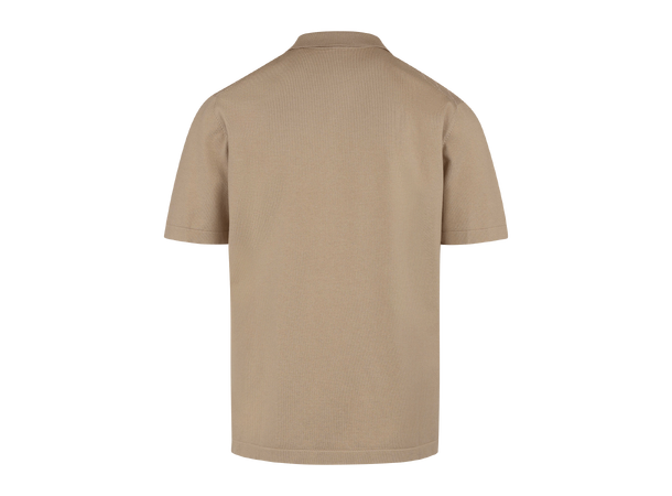 Marcio Pique Sand M Knitted button pique 