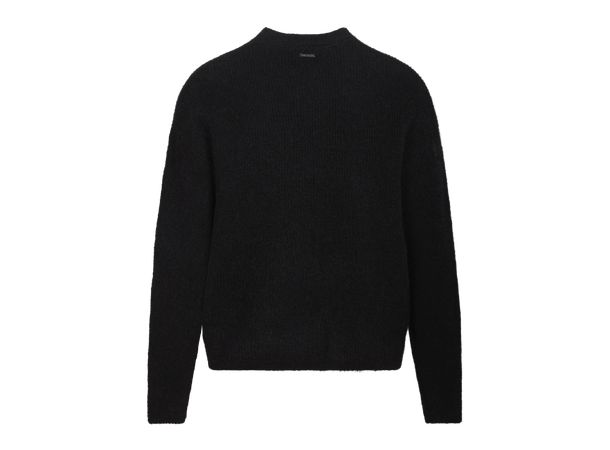 Miles Sweater Black L Basic mohair sweater 