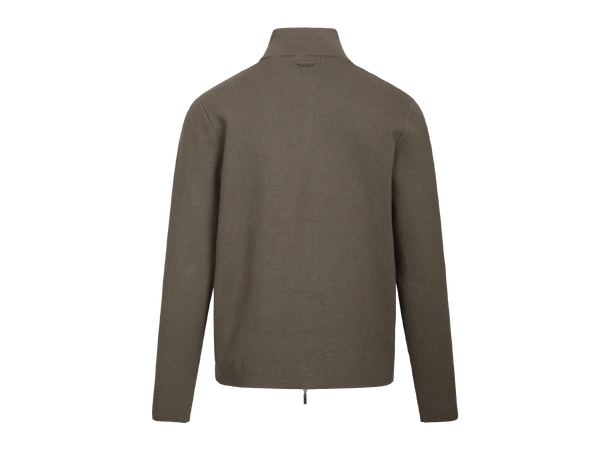 Nathan Cardigan Olive L Viscose knit 2-way zip cardigan 