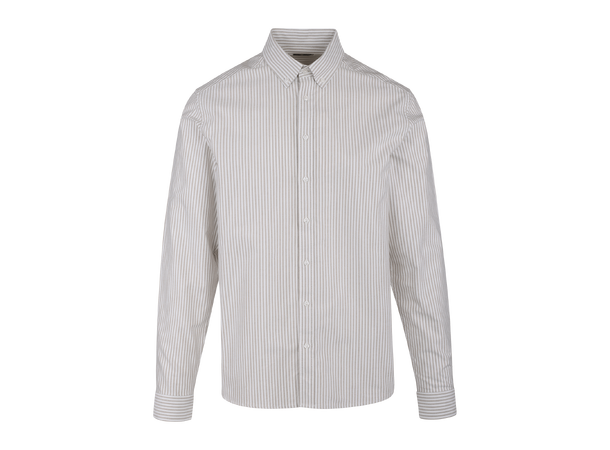 Solari LS Shirt Sand XL Cotton stripe oxford LS shirt 