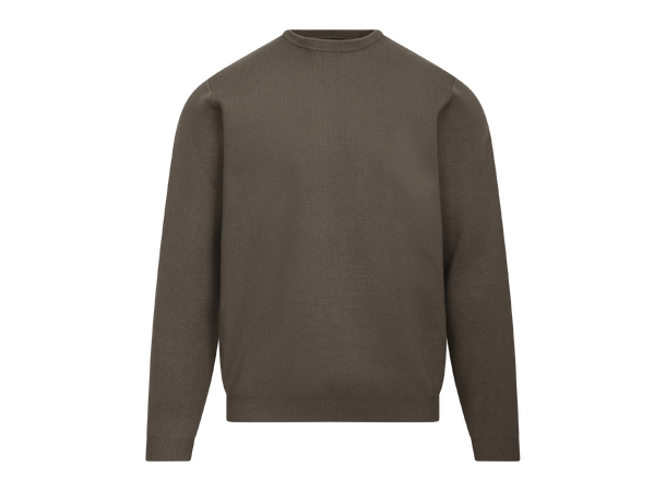 Succa Sweater Olive L Basic viscose crew neck 