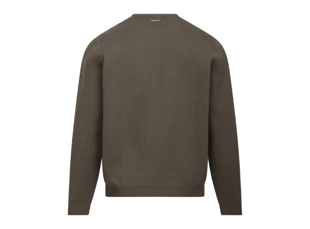 Succa Sweater Olive L Basic viscose crew neck 