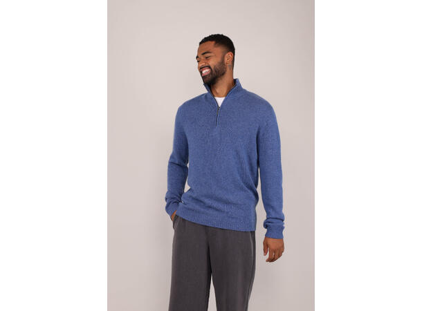 Tommi Half-zip Denim XXL Lambswool half-zip sweater 