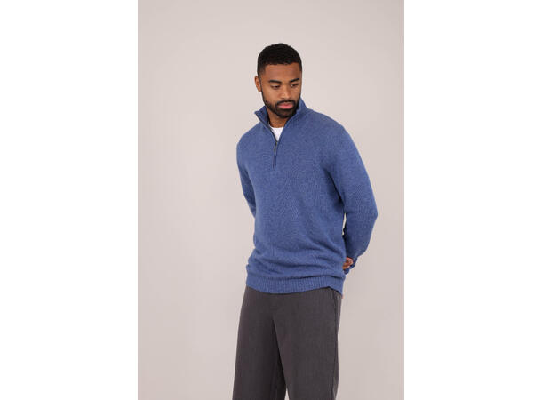 Tommi Half-zip Denim XXL Lambswool half-zip sweater 