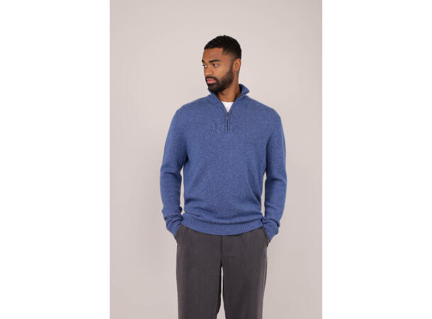 Tommi Half-zip Denim XXL Lambswool half-zip sweater 