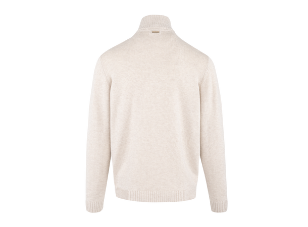 Tommi Half-zip Oatmeal XXL Lambswool half-zip sweater 