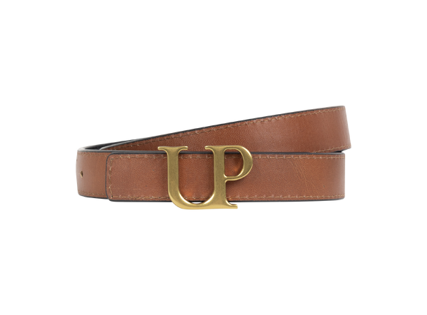 Verona Belt Black_Brown M Reversible logo leather belt, 2cm 