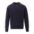 Succa Half-zip Polo Dark Navy XL Basic viscose zip polo collar 