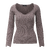 Freja Sweater Dark Sand S Sweetheart rib LS top 