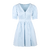 Corina Dress Light Blue S Short pintuck dress 