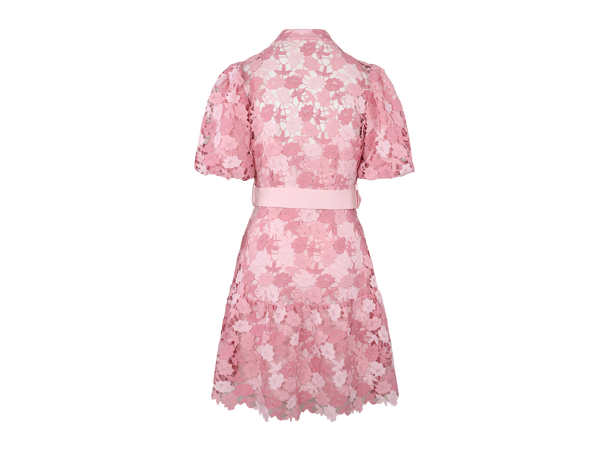 Adeline Dress Pink Multi XS Mini lace dress 