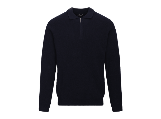 Austin Half-zip Navy L Merino half-zip 