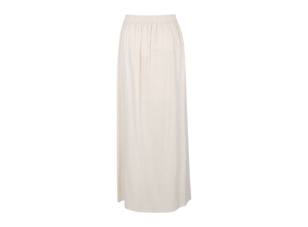 Bekky Skirt Light Sand S Linen/Viscose maxi skirt 