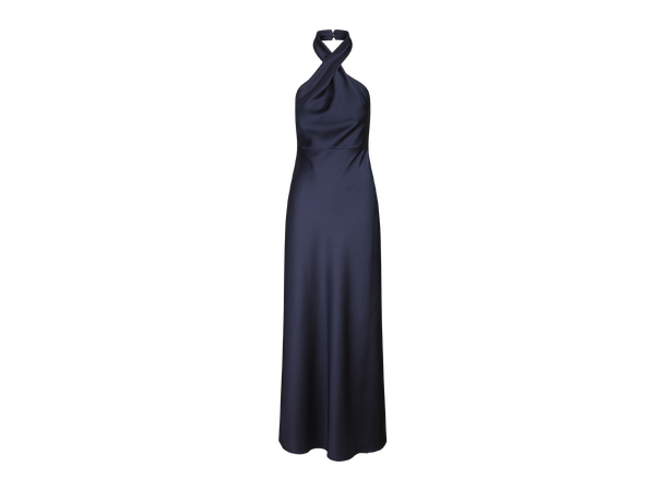 Dolores Dress Dark Sapphire L Halter-neck maxi dress 