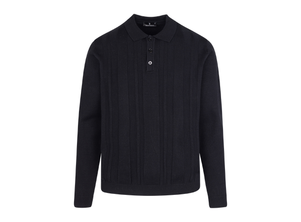 Fabrizio Sweater Black XXL Button polo pique 
