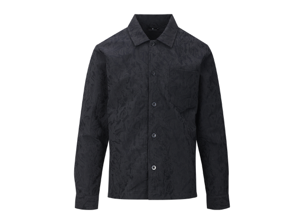 Lavrans Overshirt Black AOP S Jaquard overshirt 