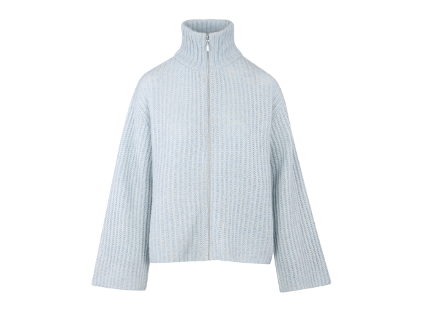 Majken Cardigan Light Blue S Zip wool cardigan 