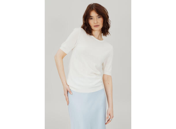 Mertina SS Top Cream M Merino SS crewneck 