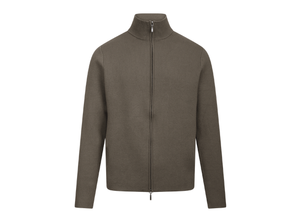 Nathan Cardigan Olive XL Viscose knit 2-way zip cardigan 