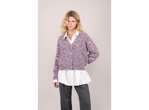 Nikita Cardigan Purple Multi L Mohair neps cardigan 