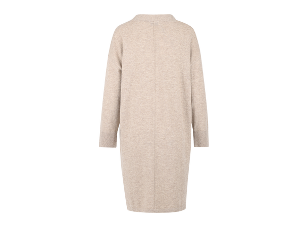 Niva Cardigan Light Sand M Long merino wool cardigan 