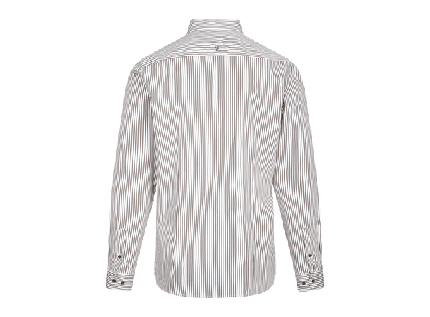Obazi Shirt White/Chocolate XL Striped Bamboo viscose shirt 