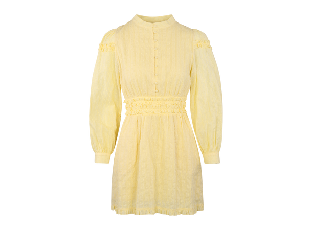 Selene Dress Light Yellow M Ruffle cotton dress 