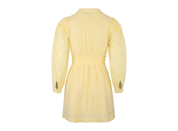 Selene Dress Light Yellow M Ruffle cotton dress 