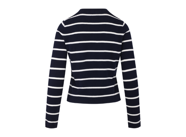 Zandra Cardigan Navy XS Striped merino cardigan 