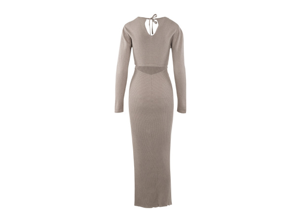 Augustina Dress Sand L Cut-out maxi dress 