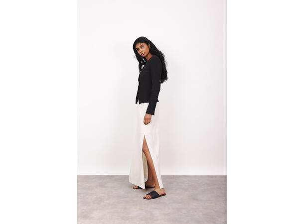 Bekky Skirt Light Sand M Linen/Viscose maxi skirt 