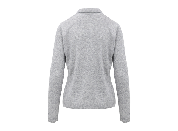 Chivas Cardigan Light Grey XL Cashmere cardigan with pearl buttons 