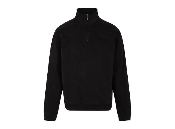 Chow Half-zip Black M Vintage wash half-zip sweat 