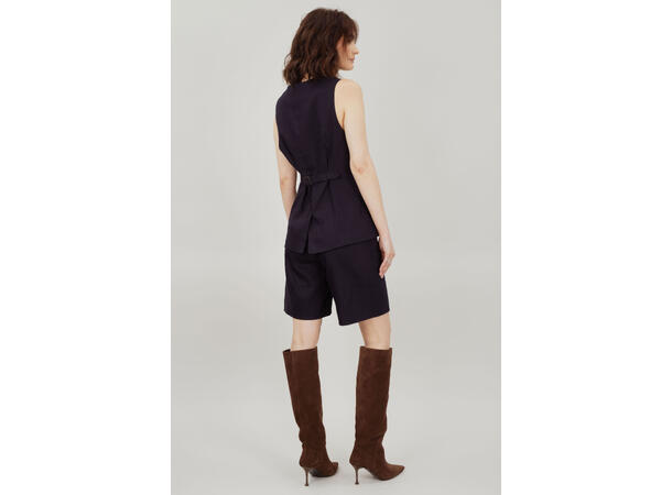 Clary Shorts Navy S Linen shorts 