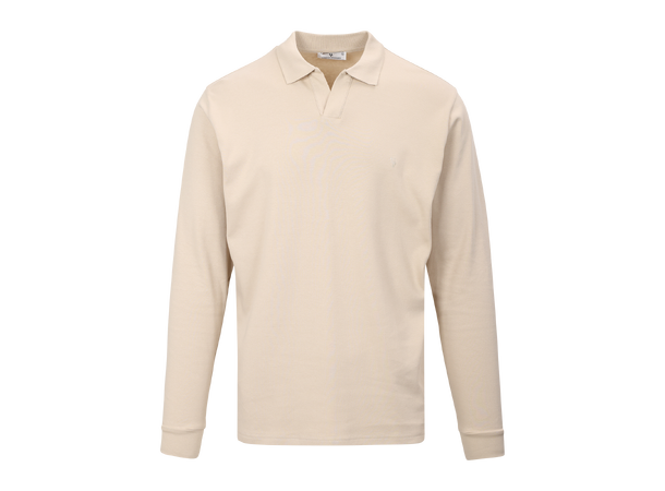 Dani LS Pique Light Sand M Interlock LS polo pique 