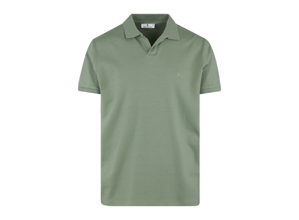 Dani SS Pique Hedge green M Interlock SS polo pique 