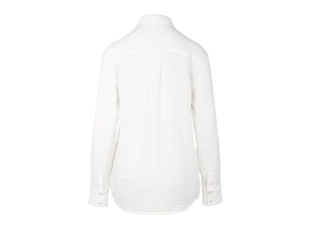 Dita Shirt White XS Oversized cotton gauze shirt 