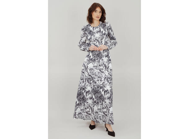 Faniana Dress Navy AOP M Classic cotton maxi dress 