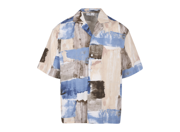 Giovanni SS Shirt Blue AOP L AOP SS Shirt 