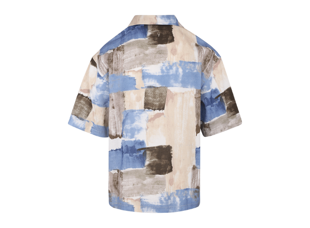 Giovanni SS Shirt Blue AOP L AOP SS Shirt 