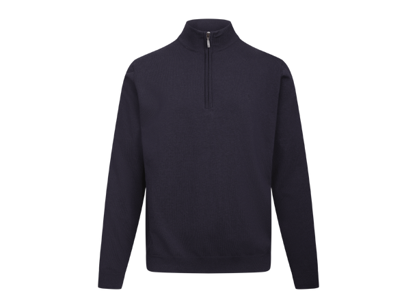 Jake Half-zip Dark Navy M Basic half-zip knit sweater 