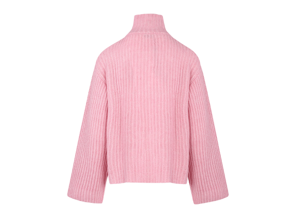 Majken Cardigan Pink M Zip wool cardigan 