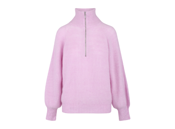 Mirra Half-zip Light Pink S Mohair halfzip 