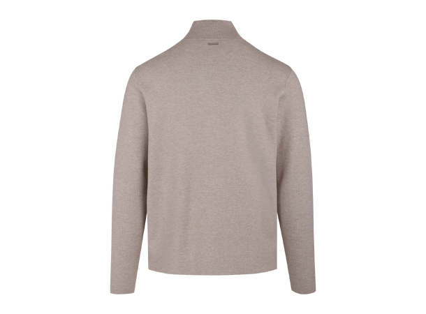 Nathan Cardigan Light Sand XL Viscose knit 2-way zip cardigan 