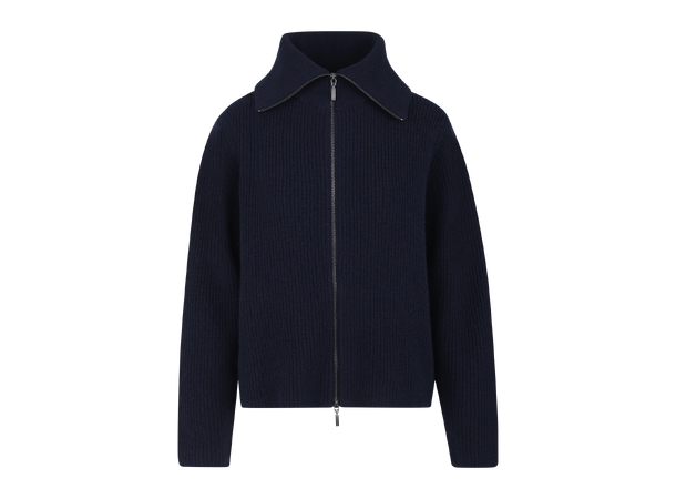 Norma Cardigan Navy M Wool zip cardigan 