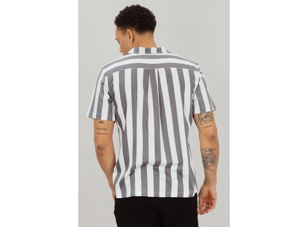 Rodrigo SS Shirt Grey M Block striped SS shirt 