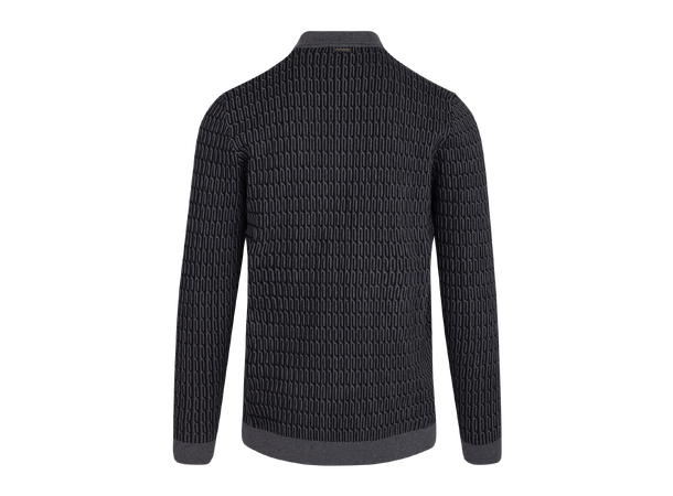 South Half-zip Charcoal XXL Cabel knit half-zip pique 