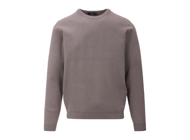 Succa Sweater Mid Brown S Basic viscose crew neck 