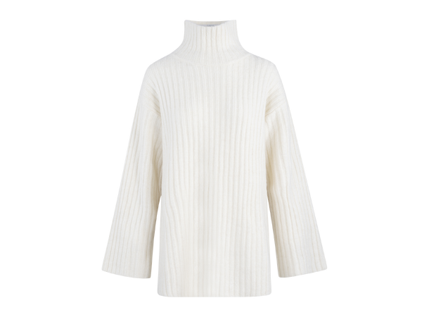 Vanya Sweater Dark Grey M Rib knit t-neck 